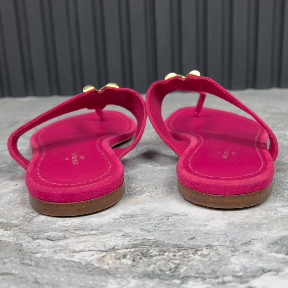 LOUIS VUITTON Bahiana Sandal Flat Pink Suede 5 UK or 8 US or 38 EUR - Picture 8 of 12